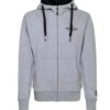 Kingsland Classic Sweat Jacket light grey unisex with hood and 2-way stretch fabric