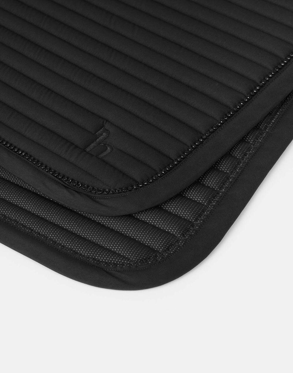 Horze Symphony All Purpose Saddle Pad straight line quilting with rhinestone border detail