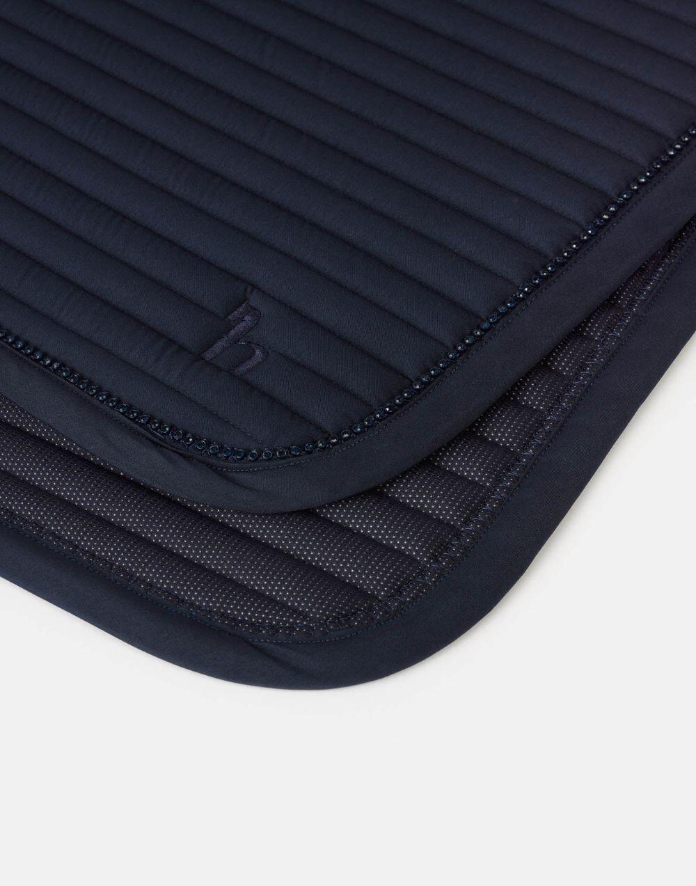 Horze Symphony All Purpose Saddle Pad straight line quilting with rhinestone border detail