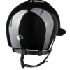 KEP Smart Nova Polish Black Polo Peak Riding Helmet polished ABS shell with extended polo visor