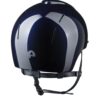 KEP Smart Nova Polish Black Silver Star Riding Helmet polished ABS shell with silver glitter panel and swappable visor
