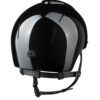 KEP Smart Nova Polish Black Star Riding Helmet polished ABS shell with Star glitter panel and extended polo visor