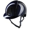 KEP Smart Nova Polish Blue Riding Helmet high gloss ABS shell with swappable visor system
