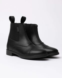 Horze Wexford Women's Front-Zip Jodhpur Boots PU leather with YKK front zipper
