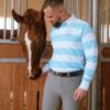 La Regalia Crillo Men's Breeches olive green tailored fit with decorative button pocket flap