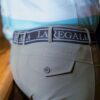 La Regalia Crillo Men's Breeches olive green tailored fit with decorative button pocket flap
