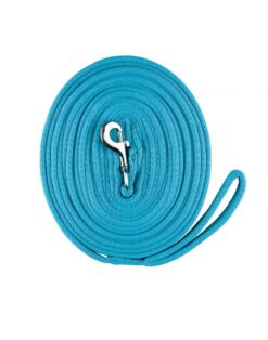 Horze Lunging Line soft cushioned webbing with durable snap in bright colour options