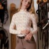 La Regalia Malena Baselayer lightweight breathable with structured panels and ¾ zip neckline
