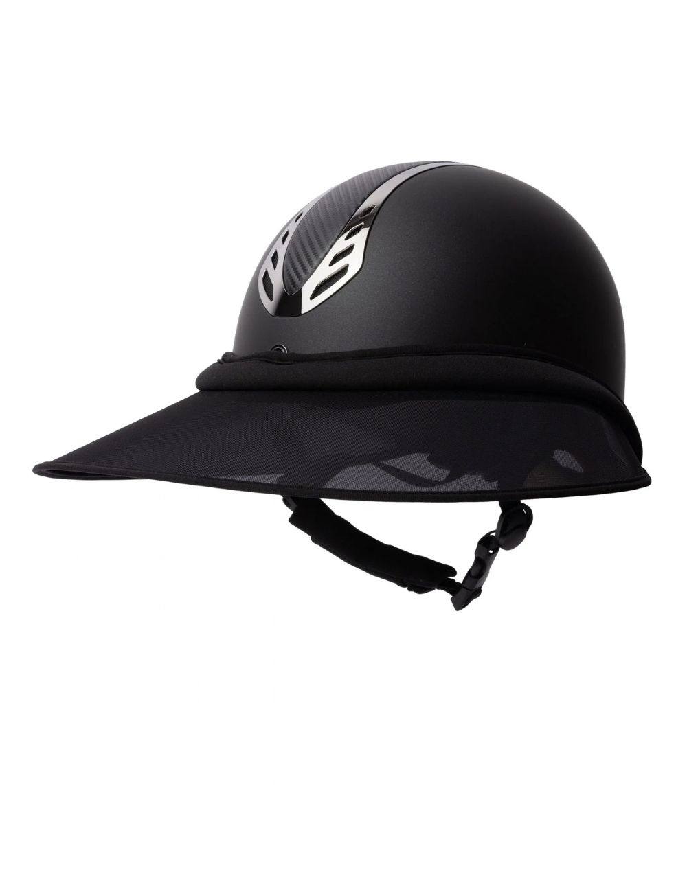Horze Sun Visor for Riding Helmet polycarbonate with adjustable strap and detachable wind clips
