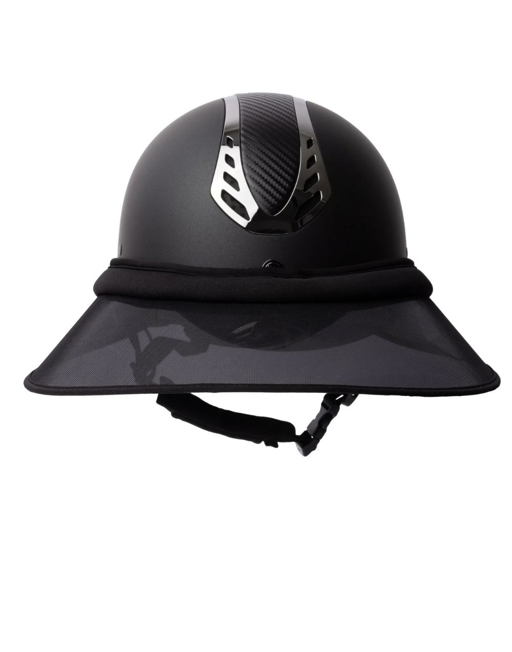 Horze Sun Visor for Riding Helmet polycarbonate with adjustable strap and detachable wind clips