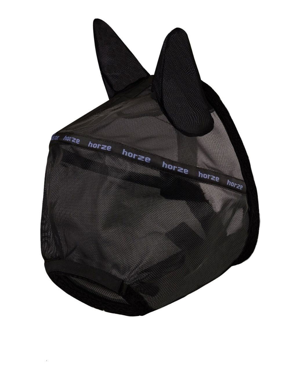Horze Wire-Framed Fly Mask fleece lining soft mesh ears with detachable nose protection